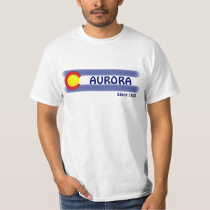 Aurora Colorado t-shirt lokale waarde vlag