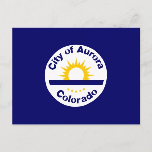 Aurora, Colorado Vlag Briefkaart (Voorkant)