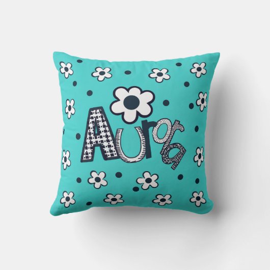 Aurora Coloring Pillow Kussen (Achterkant)