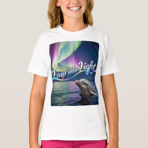 Aurora Dolphin: Leap Into Light .T-Shirt T-shirt