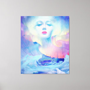 Aurora door Clive Henry blauw Canvas Afdruk