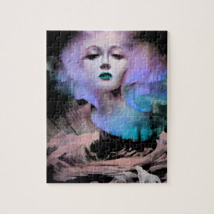 Aurora door Clive Henry blauw turquoise paarse nac Legpuzzel