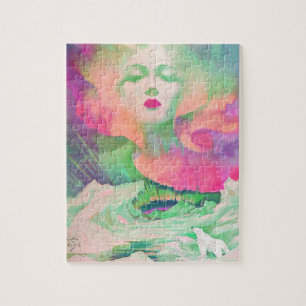 Aurora door Clive Henry kleurrijk roze Legpuzzel