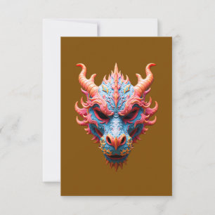 Aurora Drakon Masker Bedankkaart