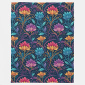 Aurora Floral Motion Fleece Blanket Deken (Voorkant)