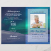 Aurora Funeral Programme Memorial Ceremony Program Flyer (Voorkant)