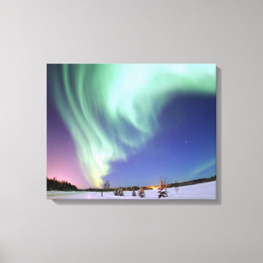 Aurora gewikkeld canvas print (Voorkant)