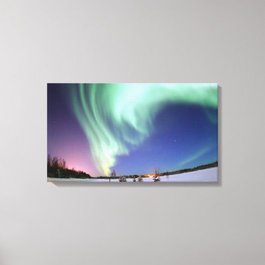 Aurora gewikkeld canvas print (Voorkant)