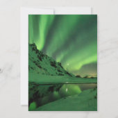 Aurora Glacier Noorderlicht bruiloft uitnodiging (Achterkant)