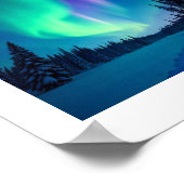 Aurora Glow – Affiche des Aurores Boréales (Coin)