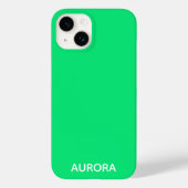 Aurora groene kleurnaam Case-Mate iPhone case (Achterkant)