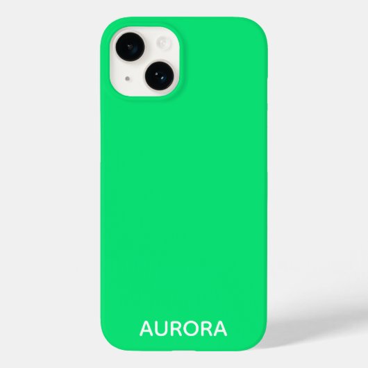 Aurora groene kleurnaam Case-Mate iPhone case (Achterkant)