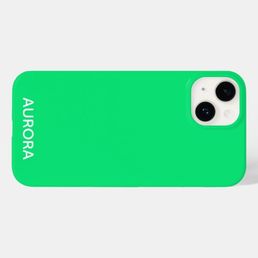 Aurora groene kleurnaam Case-Mate iPhone case (Achterkant (horizontaal))