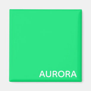 Aurora groene kleurnaam magneet