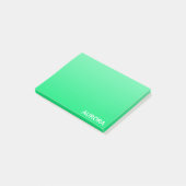 Aurora groene kleurnaam post-it® notes (Schuin)