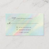 Aurora Holographic RSVP Enclosure Kaart (Voorkant)