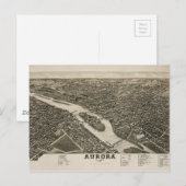 Aurora, Illinois (1882) Briefkaart (Voorkant / Achterkant)