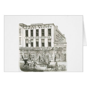 Aurora Illinois Aurora Beacon News 1871 Stone Lith