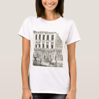Aurora Illinois Aurora Beacon News 1871 Stone Lith T-shirt