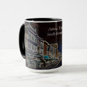 Aurora Illinois South Broadway Neon Art 1920 Mok (Voorkant links)