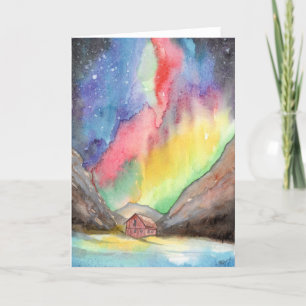 Aurora in de vallei bedankkaart