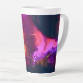 Aurora-Inspired Luxury Art Latte Mok (Rechterhoek)