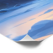 Aurora Letter J Poster | Northern Lights Art Print (Coin)