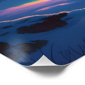 Aurora Letter K Poster | Northern Lights Art (Coin)