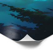 Aurora Letter N Poster | Northern Lights Art (Coin)