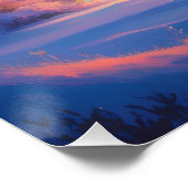 Aurora Letter P Poster | Northern Lights Art (Coin)