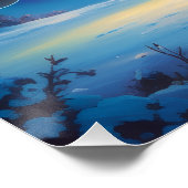 Aurora Letter R Poster | Kunst van het Noorderlich Perfect Poster (Hoek)