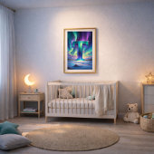 Aurora Letter T Poster | Kunst van het Noorderlich Perfect Poster