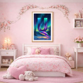 Aurora Letter U Poster | Kunst van het noorderlich Perfect Poster