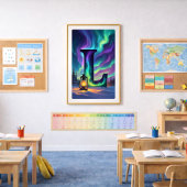 Aurora Lettre L Affiche | Art des Aurores Boréales