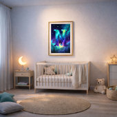 Aurora Lettre N Affiche | Art des Lumières Boréale