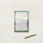 Aurora Lights Reflect Lagoon | Iceland Post-it® Notes (Op bureau)