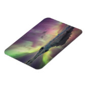 Aurora Lights Reflecteren in Lagoon Magneet (Linkerzijde)