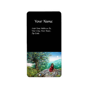 AURORA/MAGIC TREE, groen, blauw, Etiket