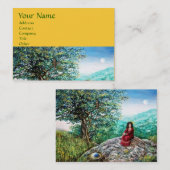 AURORA/MAGIC TREE, groen, blauw, geel Visitekaartje (Voorkant / Achterkant)