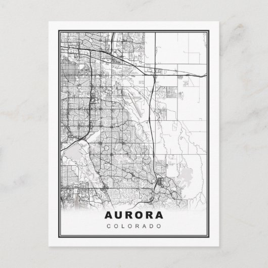 Aurora Map Briefkaart (Voorkant)