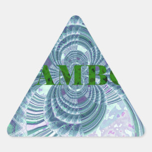 Aurora Matata Art Print Driehoek Sticker