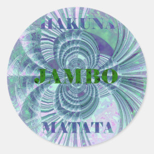 Aurora Matata Art Print Ronde Sticker