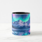 Aurora Mountain Reflection Mok (Midden)