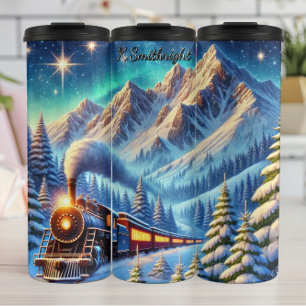 Aurora Mountain Trein Arctische Reis Thermosbeker