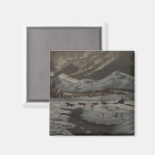 Aurora Mushing Magnet Magneet (Voorkant / Achterkant)