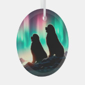 Aurora Newfoundlands Circle Ornament (Voorkant Rechts)