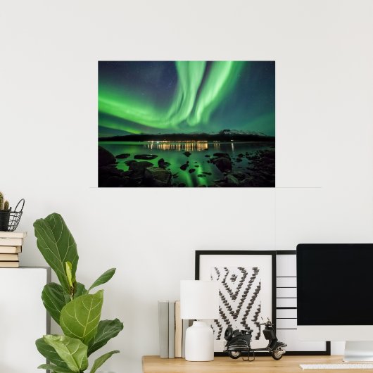 Aurora Night Poster (Thuiskantoor)