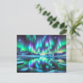 Aurora Nightscape - Briefkaart (Staand voorkant)