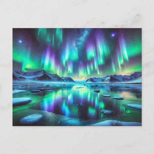 Aurora Nightscape - Briefkaart (Voorkant)