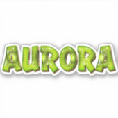 Aurora Nom Kiwi Design Autocollants (Devant)